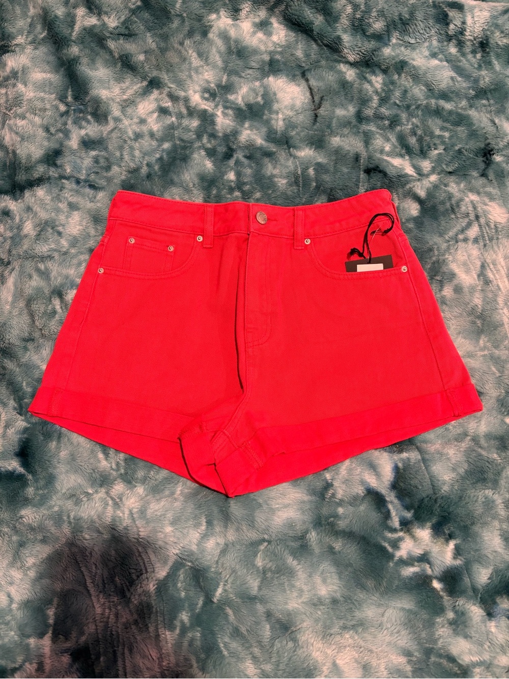 PLAYBOY by Pacsun Red Denim Shorts